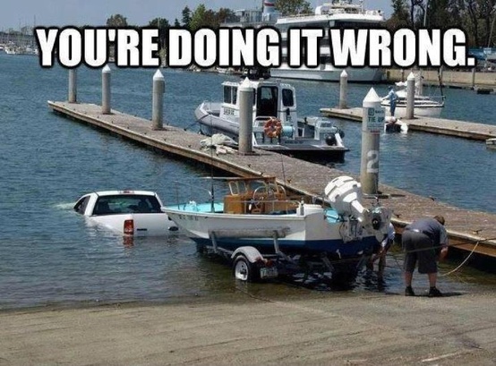 Photo:  boat and car